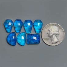 Rose Cut Himalayan Quartz And Neon Apatite Doublets Lot