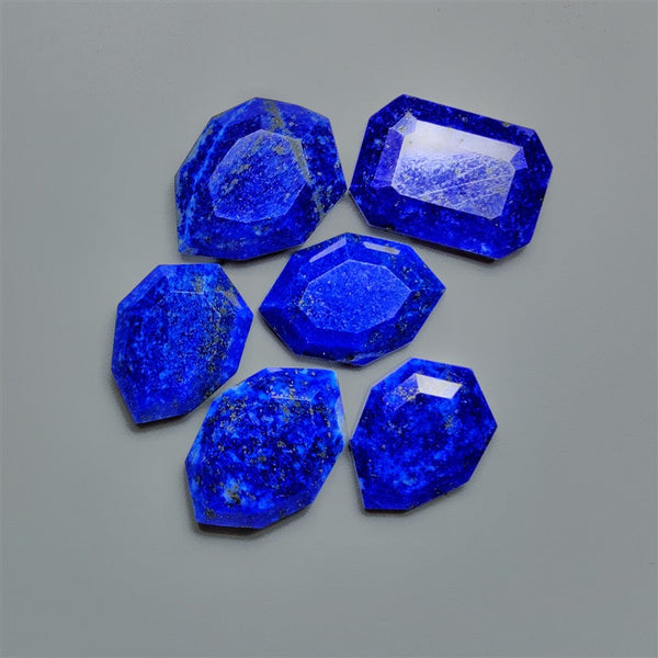 Step Cut Lapis Lazuli Lot