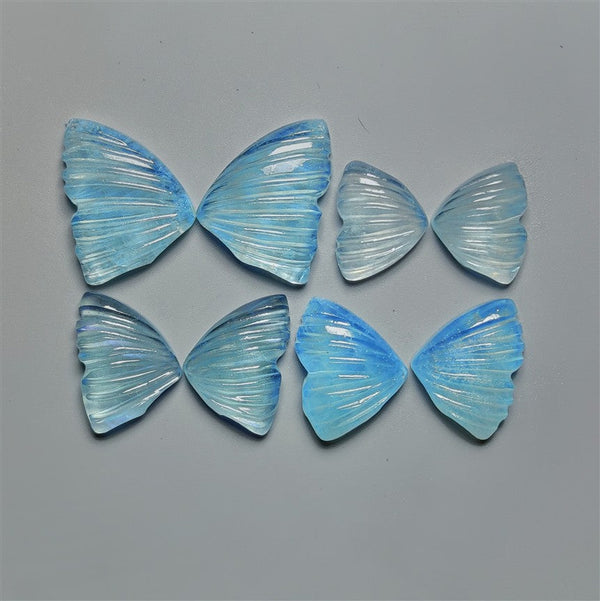 Handcarved Aquamarine Pairs Lot