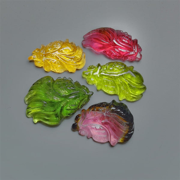 AAA Handcarved Tourmaline Lot