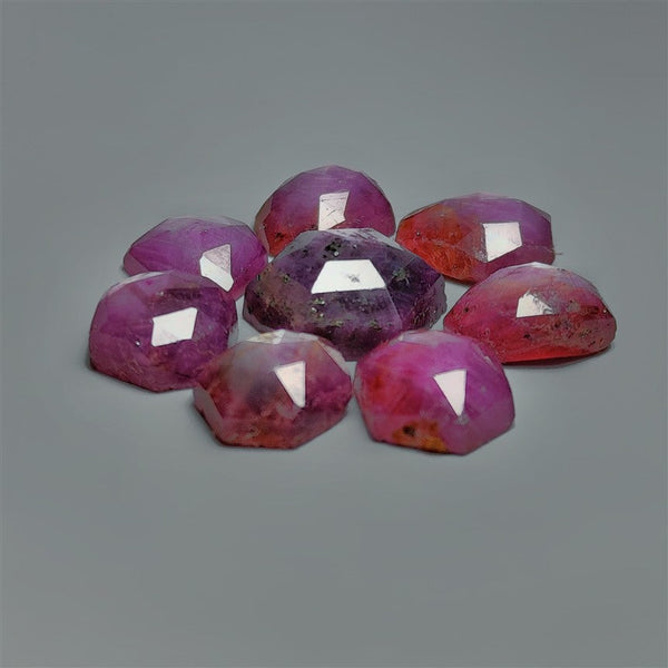 Rose Cut Flashy Guinea Ruby Lot