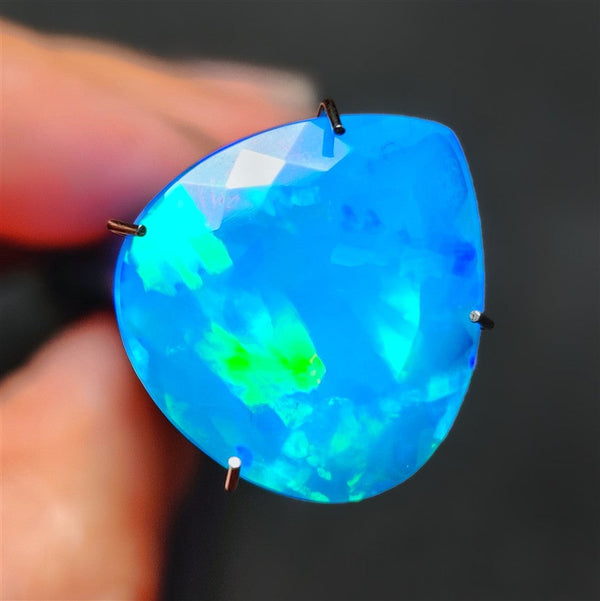 Large Faceted Treated Paraiba Welo Opal