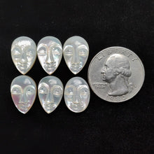 Handcarved Mother Of Pearl Moonface Lot