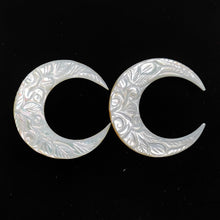 Mughal Carved Mother Of Pearl Crescents Lot