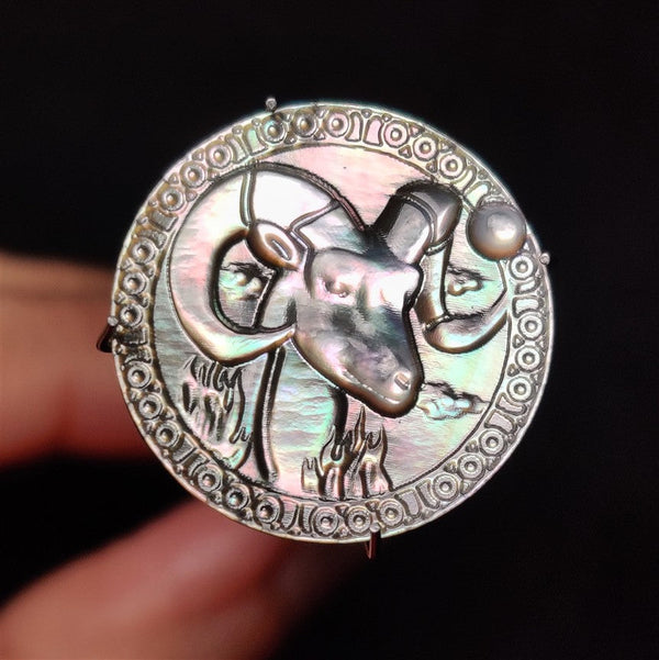 Mother Of Pearl Aries Zodiac Sign