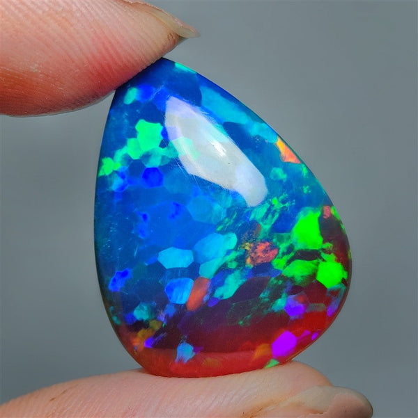 Rare AAA Large Bicolor Ethiopian Welo Opal (treated real top Ethiopian Opal)