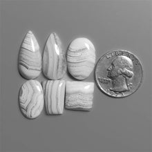 Blue Lace Agates Cabochons Lot