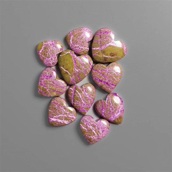 Stitchites Heart Cabochons Lot