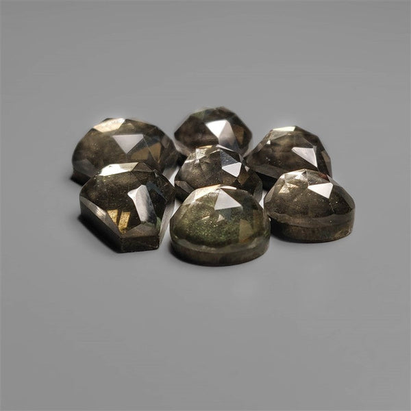Rose Cut Crystal & Pyrite Doublets Lot