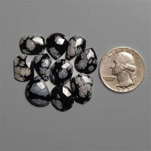 Rose Cut Snowflake Obsidian Lot