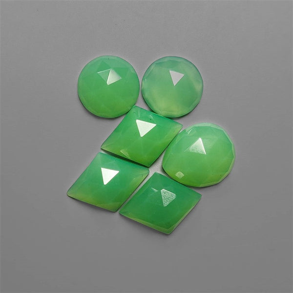 Rose Cut Australian Chrysoprase Lot