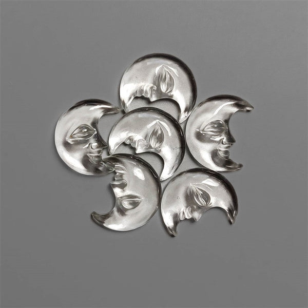Natural Himalayan Crystal Crescent Carving Lot