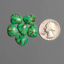 Rose Cut Mohave Green Turquoise Lot