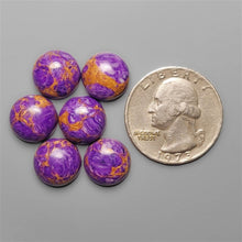 Callibrated Charoite Mosaic Round Cabochons Lot