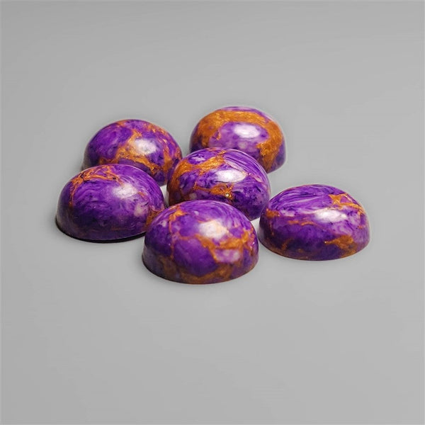 Callibrated Charoite Mosaic Round Cabochons Lot