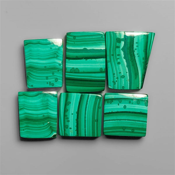 High Grade Malachite Cabochons Lot
