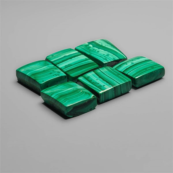 High Grade Malachite Cabochons Lot