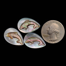 Mother Of Pearl Dolphins Carvings Lot