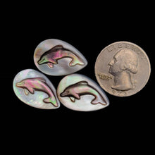 Mother Of Pearl Dolphins Carvings Lot