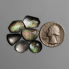 Honeycomb Cut Crystal And Tahitian Mother Of Pearls Doublets