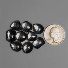 Rose Cut Crystal And Hematite Doublets Lot