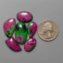 Ruby Zoisite Cabochons Lot