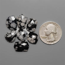 Rose Cut Snowflake Obsidians Lot