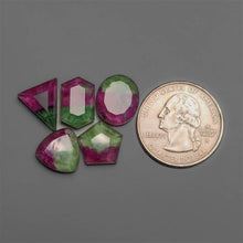 Step Cut Crystal And Ruby Zoisites Lot