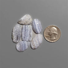 Mughal Carved Blue Lace Agates Lot