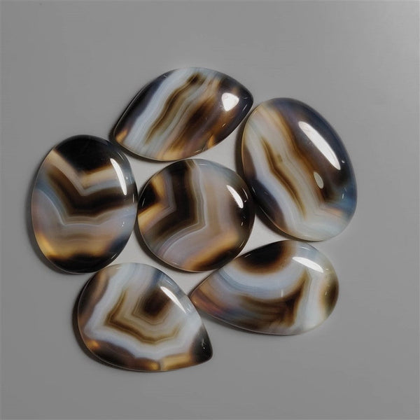 Tuxedo Agate Cabochons Lot