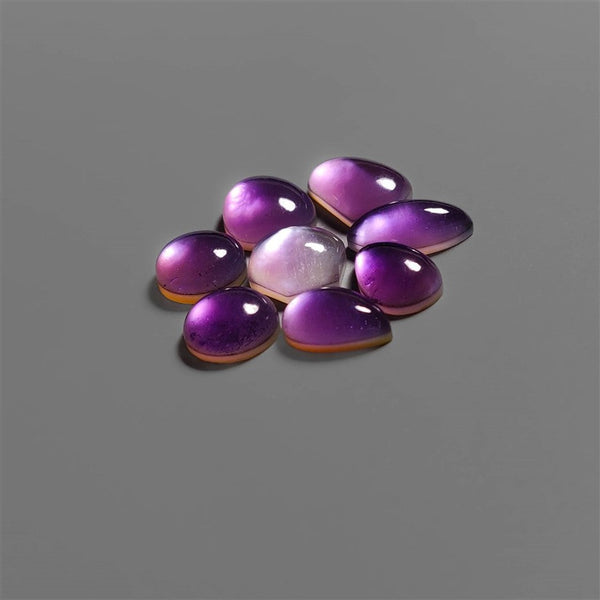 Brazilian Amethyst & Mother Of Pearls Doublets Lot