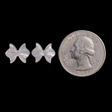 Handcarved Mother of Pearl Bow Pair