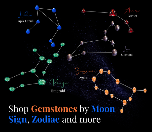 Explore Natural gemstones associated to zodiac signs