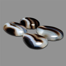 Tuxedo Banded Agate Cabochons Lot