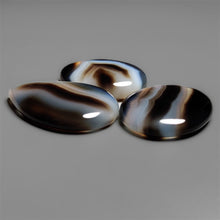 Tuxedo Banded Agate Cabochons Lot