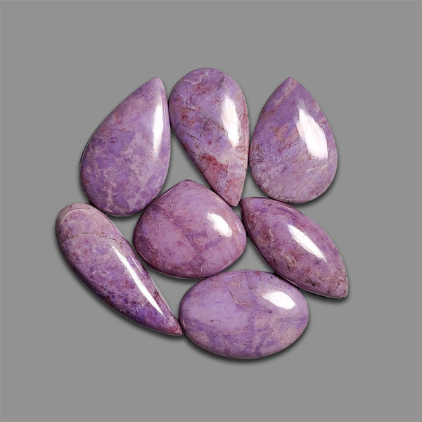 Rare Lavender Jade Cabochons Lot-4649 | Gemstone for sale
