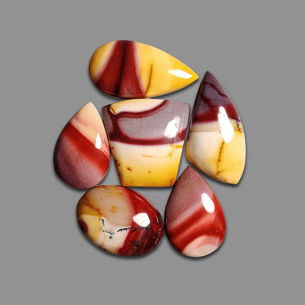 Bi-color Mookaite Cabochons Lot-4650 | Gemstone for sale