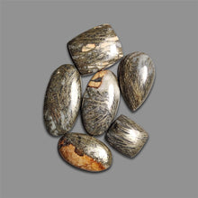 Feather Pyrite Cabochons Lot-4652 | Gemstone for sale