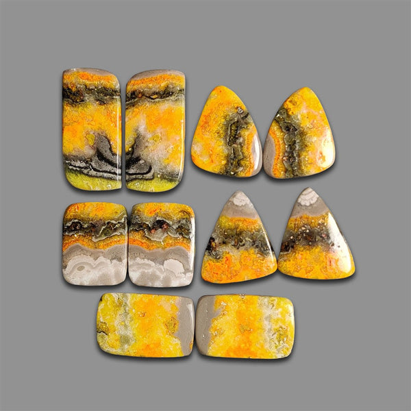 Bumble Bee Jasper Pairs Lot-4658 | Gemstone for sale