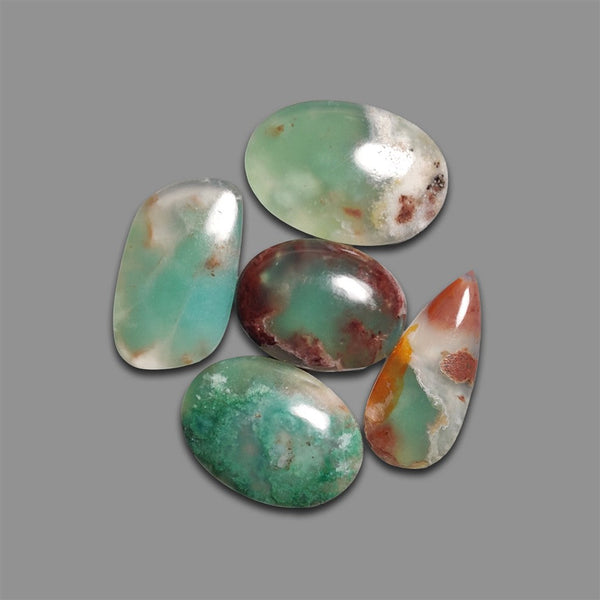 Aqua Chrysoprase Cabochons Lot-4612 | Gemstone for sale