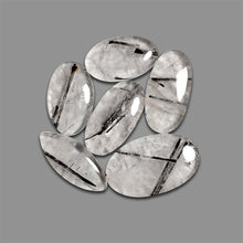 Black Tourmaline In Quartz Cabochons Lot-4678 | Gemstone for sale