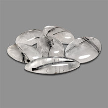 Black Tourmaline In Quartz Cabochons Lot