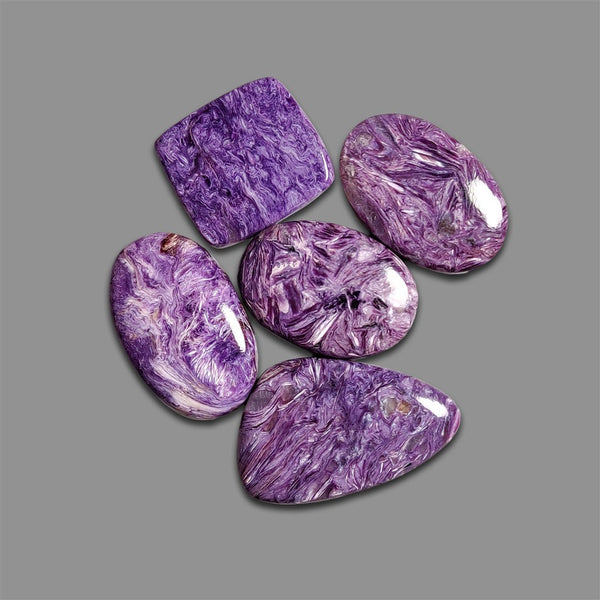 Charoite Cabochons Lot-4685 | Gemstone for sale