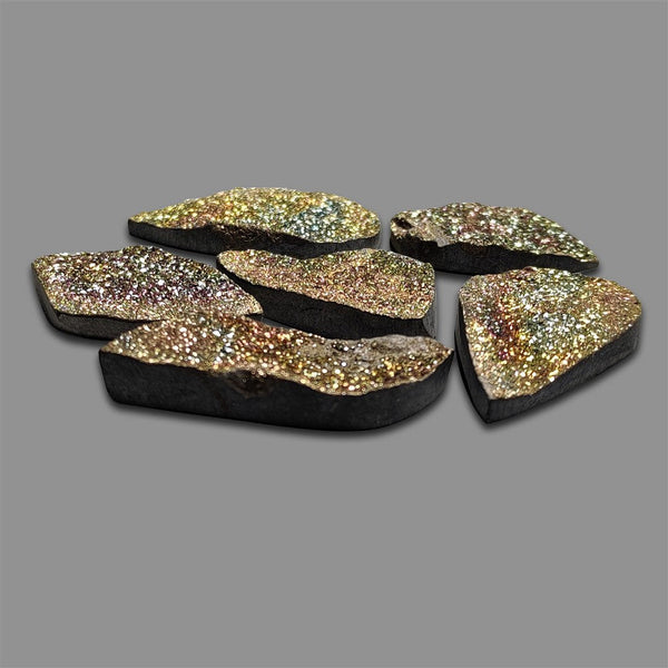 Spectro Pyrite Druzy Lot