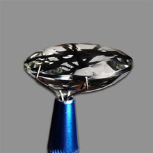 Faceted Quartz with Tourmaline Inlay Not Natural