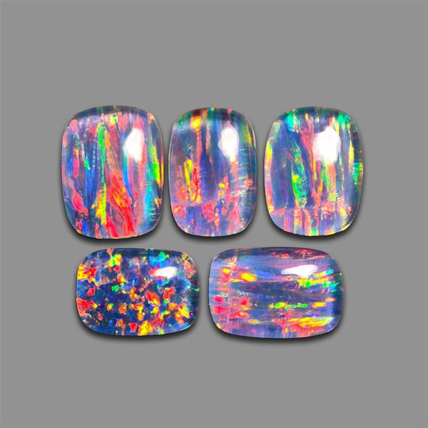 Himalayan Quartz And Bello Opal Doublet Cabochons Lot-4617 | Gemstone for sale