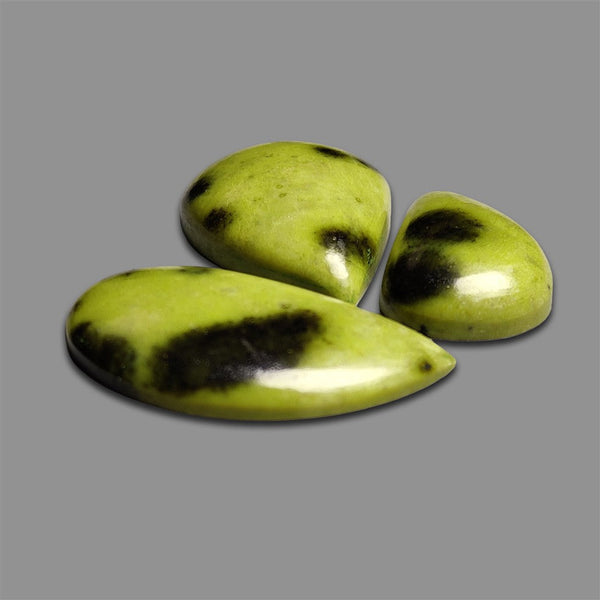 Spotted Serpentine Cabochons Lot