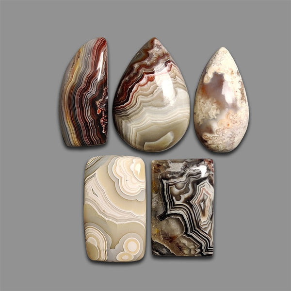 Crazy Lace Agate Cabochons Lot-4743 | Gemstone for sale