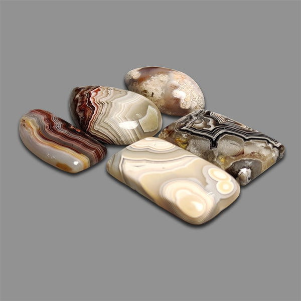 Crazy Lace Agate Cabochons Lot