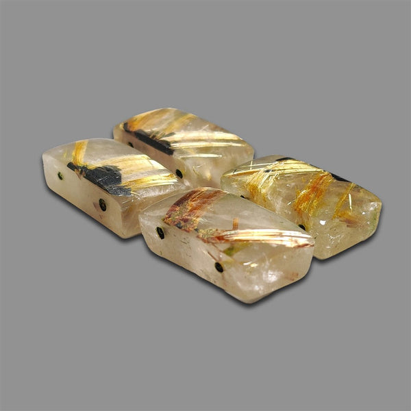 Star Golden Rutilated Quartz Cabochons Lot